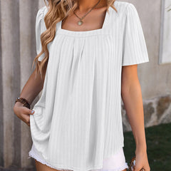 FashionSierra Casual Loose Vintage Elegant Summer Youth Female Blouse