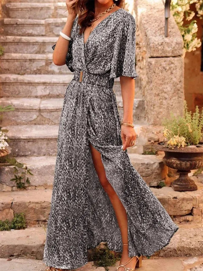 Summer Sexy Short Sleeve Party Long Boho Dress