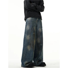 High Waist Streetwear Wide Leg Denim Pants