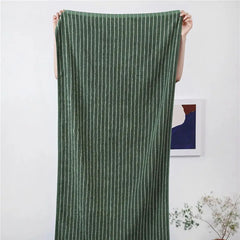 Striped Cotton Terry Towel
