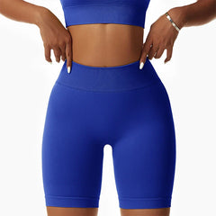 Summer Seamless High Waist Gym Elasticity Hip Lift Pants Running Cycling Sports Short
