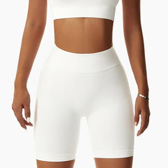 Summer Seamless High Waist Gym Elasticity Hip Lift Pants Running Cycling Sports Short