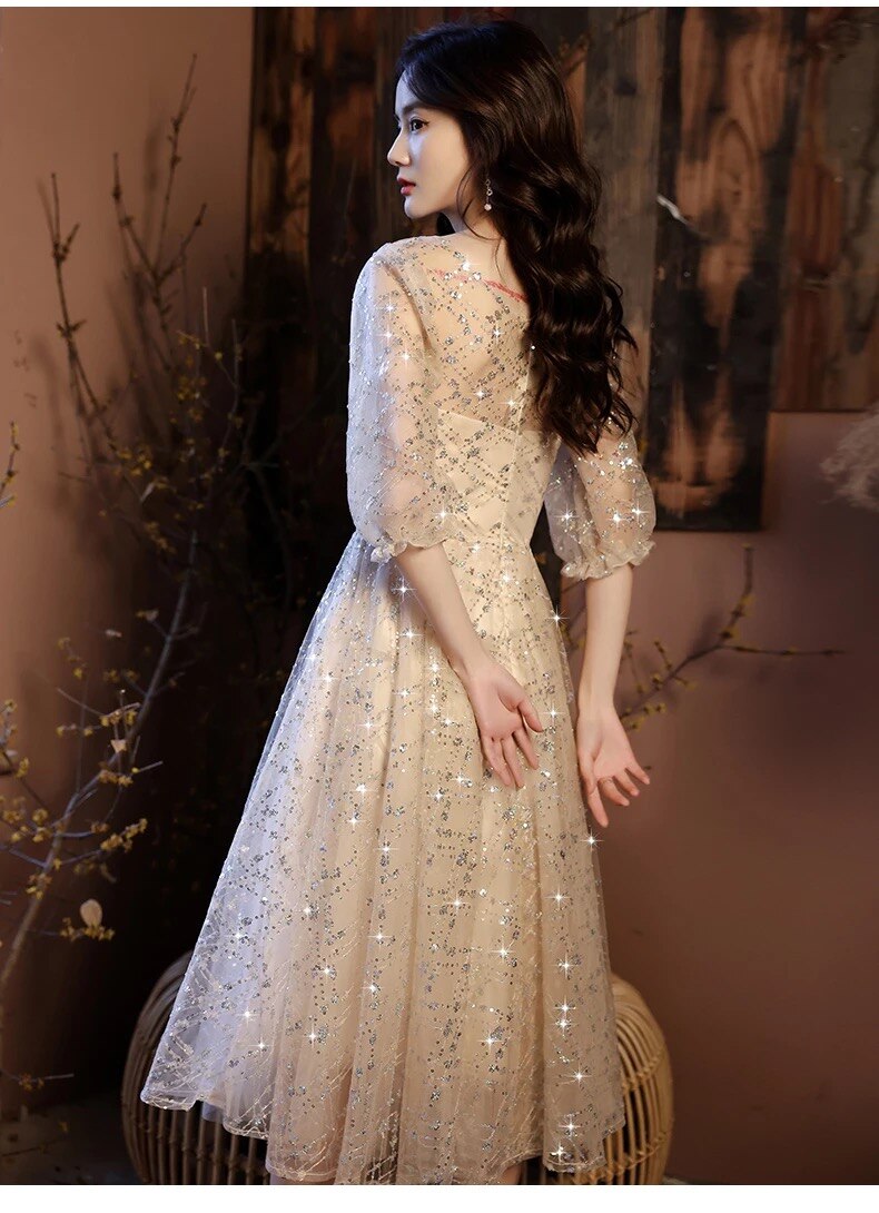 New Stylish O-Neck Summer Evening Dress
