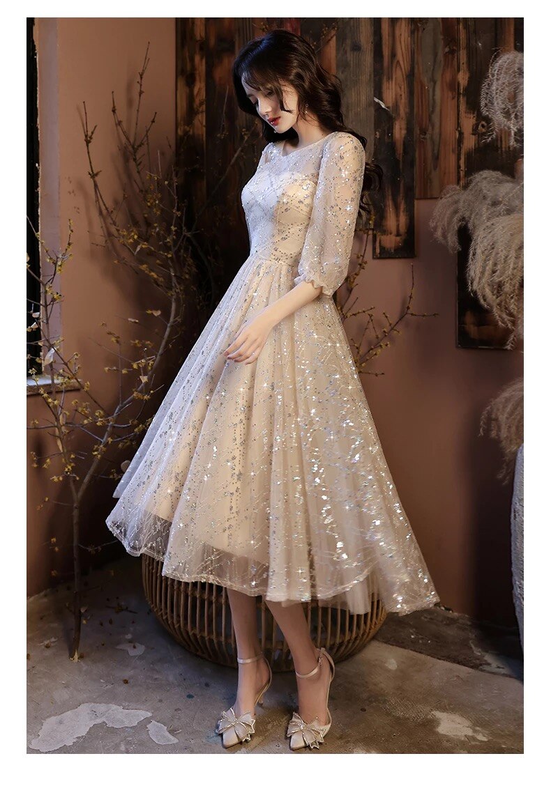 New Stylish O-Neck Summer Evening Dress