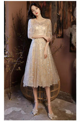 New Stylish O-Neck Summer Evening Dress