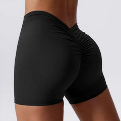 Summer V Back Scrunch Butt Gym Leggings Push Up Yoga Pants Sports Short