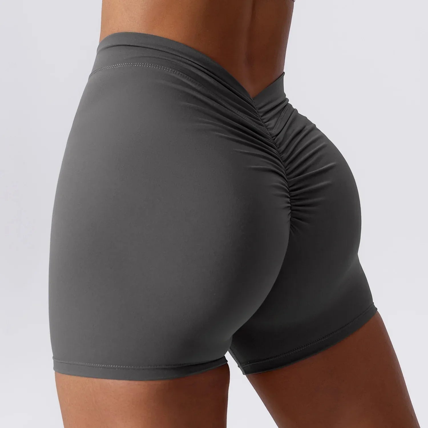 Summer V Back Scrunch Butt Gym Leggings Push Up Yoga Pants Sports Short