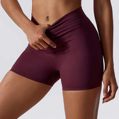 Summer V Back Scrunch Butt Gym Leggings Push Up Yoga Pants Sports Short