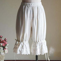 Lace Short Pants Casual Loose Elastic Wasit Shorts