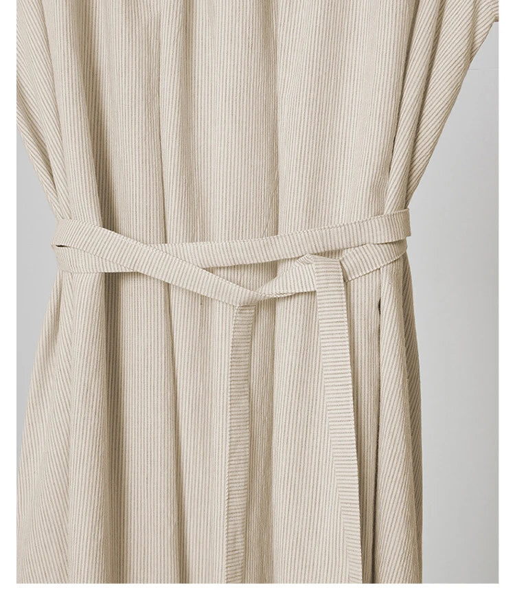 FashionSierra-Casual Sleeveless Long Vintage O-neck Oversize Loose Summer Beach Boho Dress