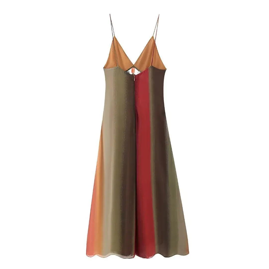FashionSierra-Beach Wear   Sleeveless  Backless  Strap   Vintage Maxi  Summer  Waist Hollowed Out  Party  Vestidos Boho Dress