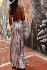 Stretch Lace-Up Sexy Casual Beach Female Boho Dress