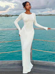 Patchwork Strappy Fashion Slim Elegant Pleated High Solid Clothes Female Casual Dress