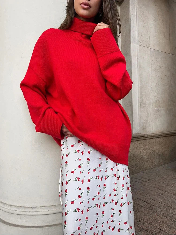 Cherry A-shaped Fish Tail Patchwork Skirt