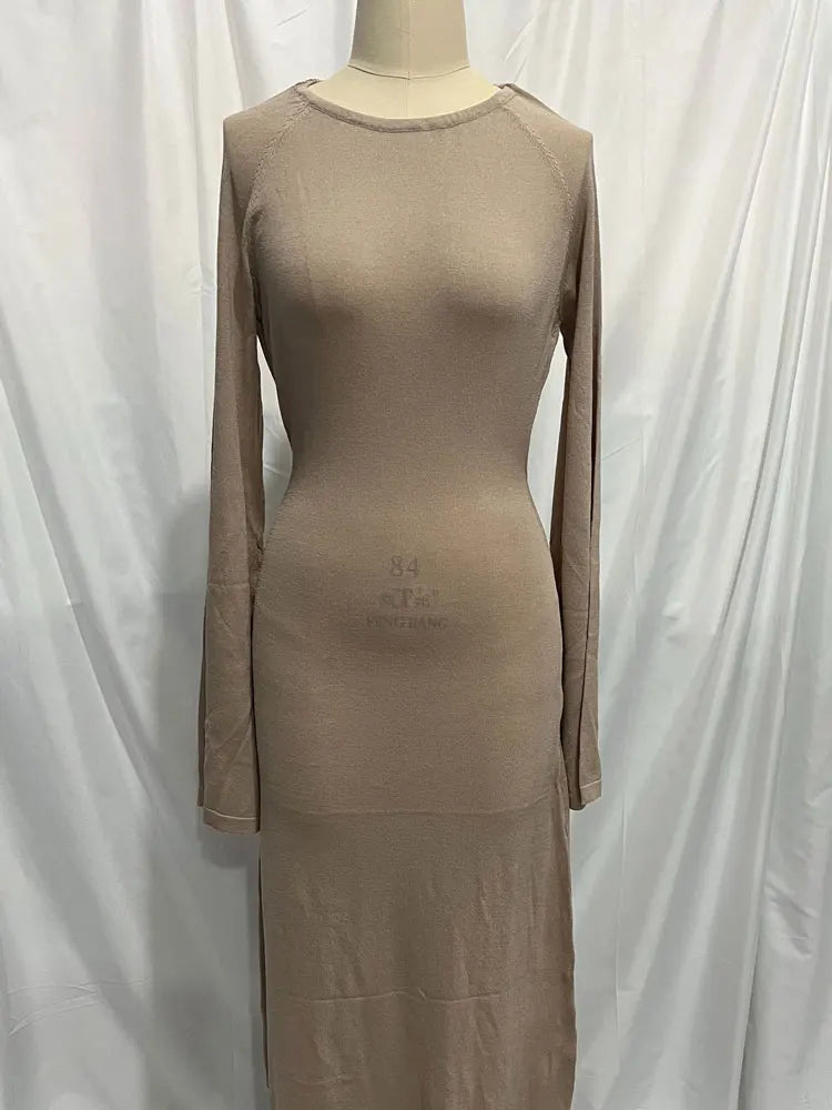 Knit Off-Shoulder Loose Summer Casual Dress