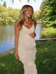 Summer Patchwork V Neck Short Sleeve Elegant Gown For Casual Dress