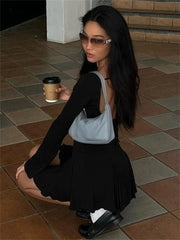 Round Neck Slim Vacation Knitted New Casual Dress