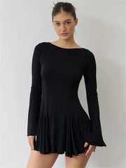 Round Neck Slim Vacation Knitted New Casual Dress