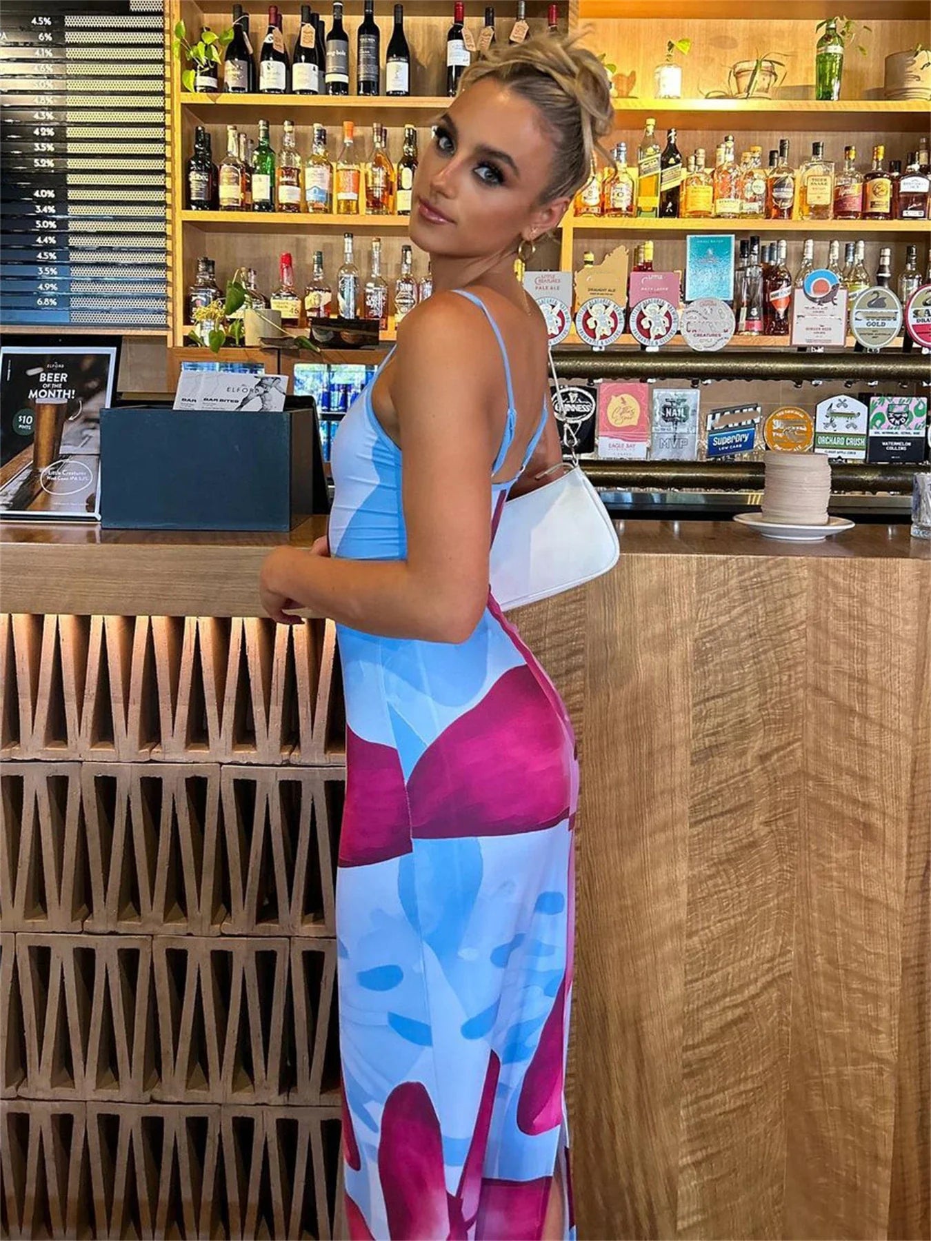 Summer Casual Bodycon Sundress Tossy Printed Long Boho Dress