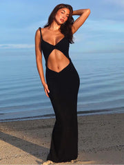 Lace Hollowed Out Summer Maxi Dress