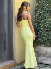 Jacquard Fit Long Wind Summer Maxi Dress