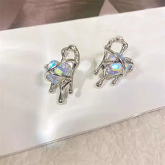 Pink Love Heart Vintage Satement Lovey Gifts Fashion Jewelry Earring