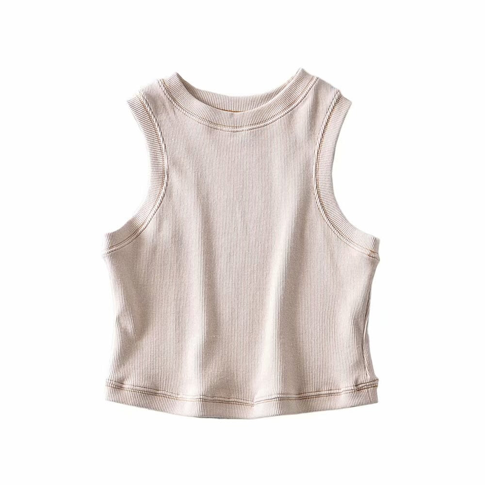 White Cute Short Crop Tops