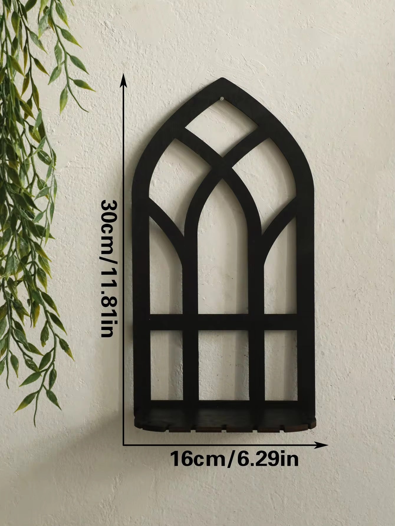 Gothic Wooden Arch Shelf