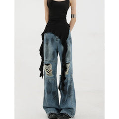 Ripped Harajuku Oversize Trashy Denim Jeans