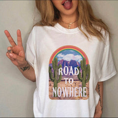 Clothing Print Female Top Short Sleeve Tee