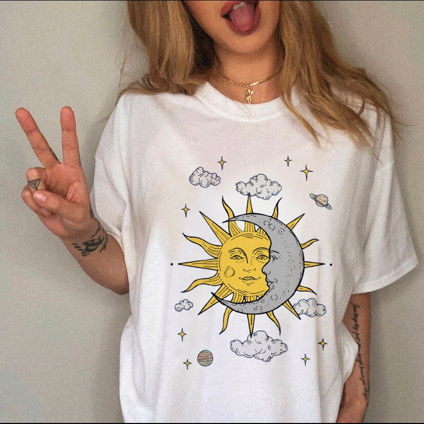 Clothing Print Female Top Short Sleeve Tee