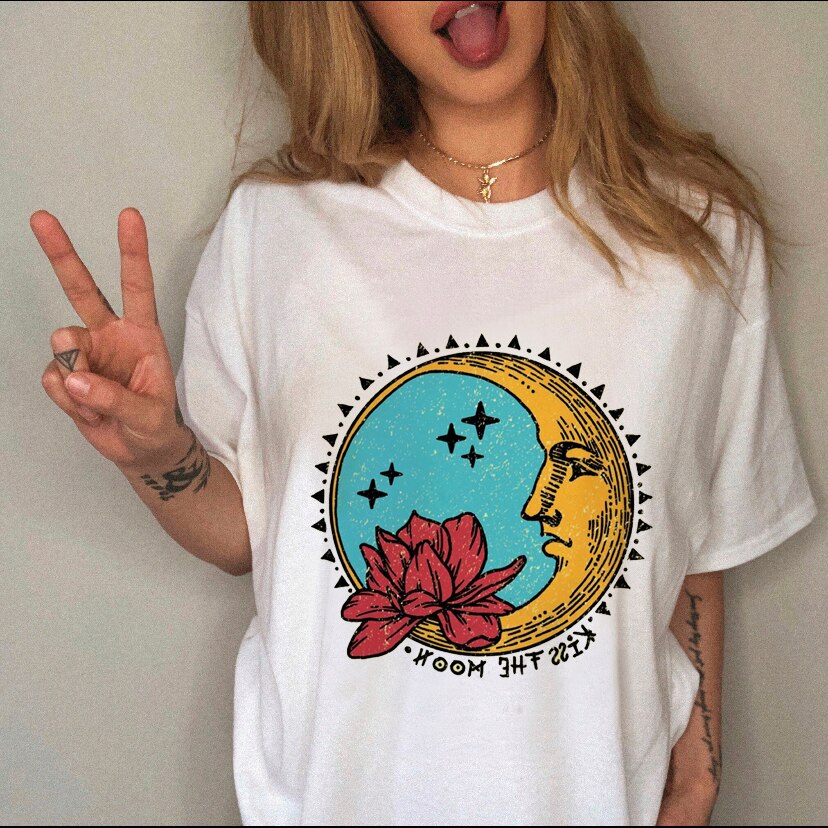 Clothing Print Female Top Short Sleeve Tee