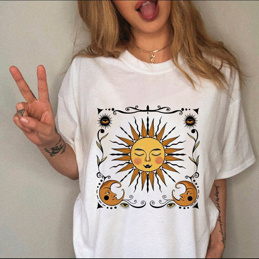 Clothing Print Female Top Short Sleeve Tee
