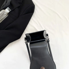 Gothic Coffin Zipper Strap Adjustable PU Leather Halloween Bag