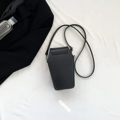 Gothic Coffin Zipper Strap Adjustable PU Leather Halloween Bag