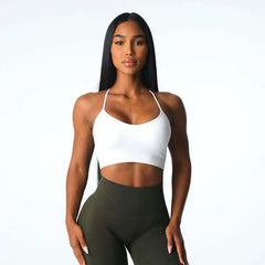 Push Up Yoga Gym Crop Top Beauty Back Fitness Top Seamless Breathable Support Brassiere Sports Bra