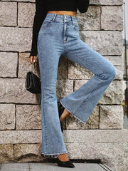 Stretch High Skinny Bell Double Trouser