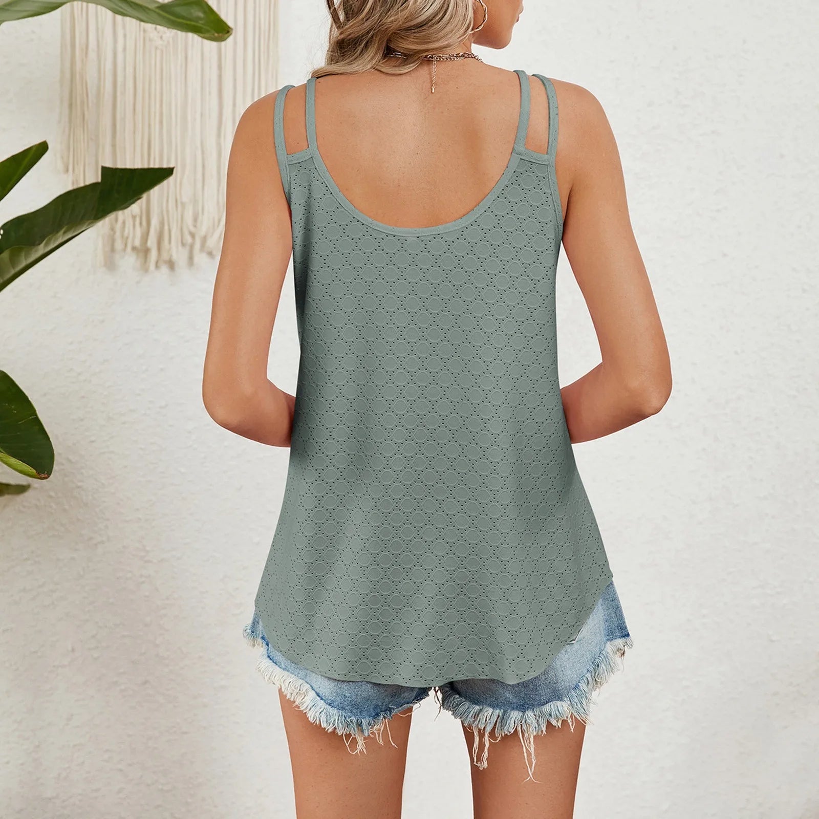 Leisure Boho Fashion Sleeveless Casual Small Female Clothing Cami Top