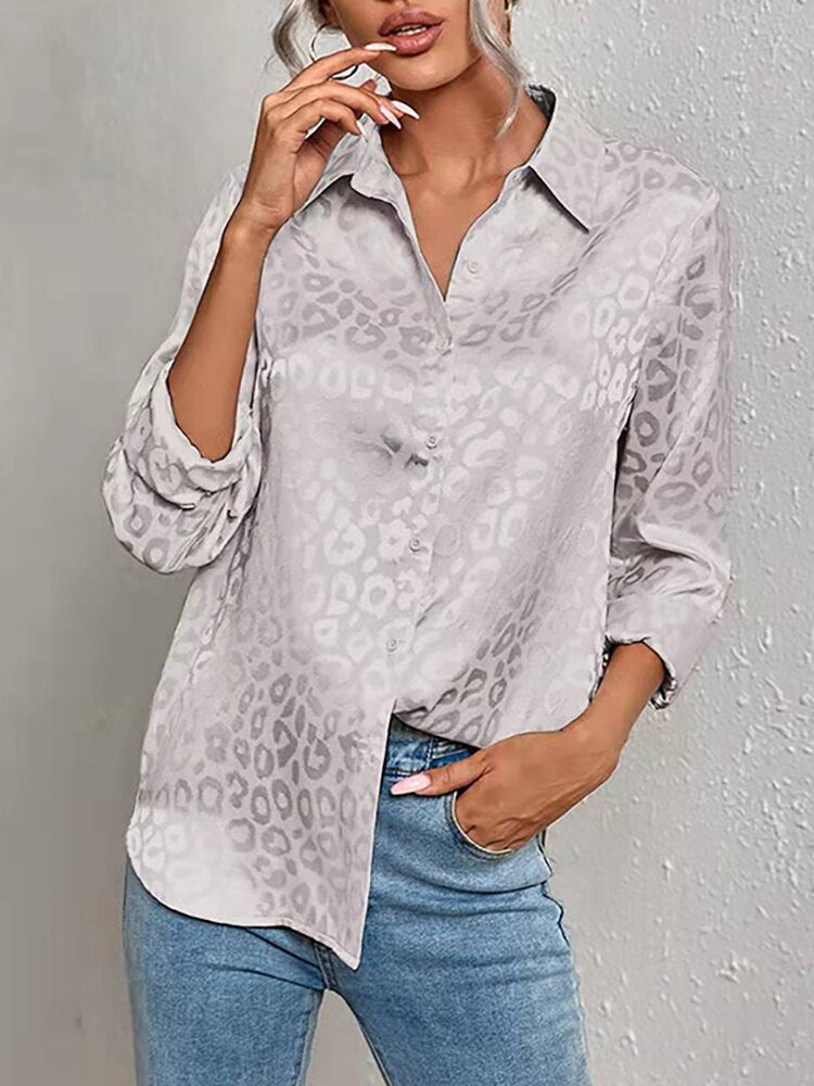 Leopard Print Luxury Blouse