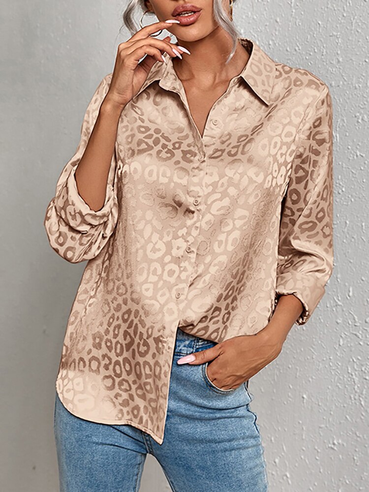 Leopard Print Luxury Blouse