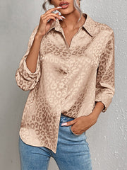 Leopard Print Luxury Blouse
