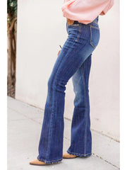 Flare Bell Punk Distressed Classic Mom Casual Trouser