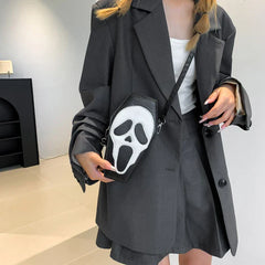 Gothic PU Leather Coffin Shape Punk Style Long Wallet Portable Bag