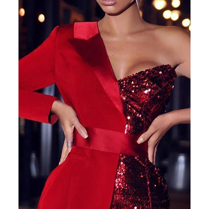 Sequined Patchwork Sey Dress