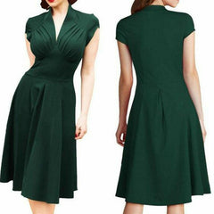 Stretch High Waist Elegant Dress Ladies Evening Party Formal Work Business Office Bodycon Midi Dress