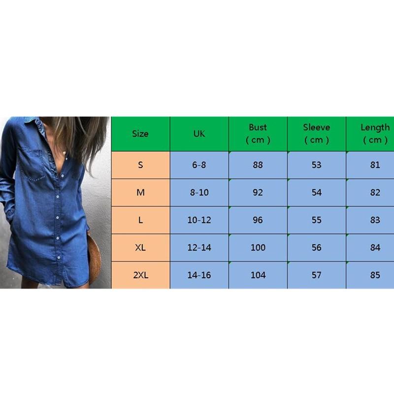 Summer Mini Denim Jeans Dress 2019 New Fashion Ladies Casual Long Sleeve V Neck Loose Top Blouse Shirt Dress
