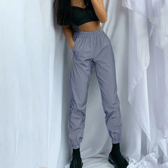 Sweatpant Reflective Hight Waist Bottom