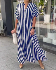 Loose Office Lady Fashion Casual Beach Maxi Boho Dress