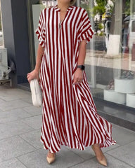 Loose Office Lady Fashion Casual Beach Maxi Boho Dress