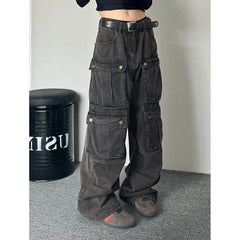 WomenBaggy Cargo Jeans Pants